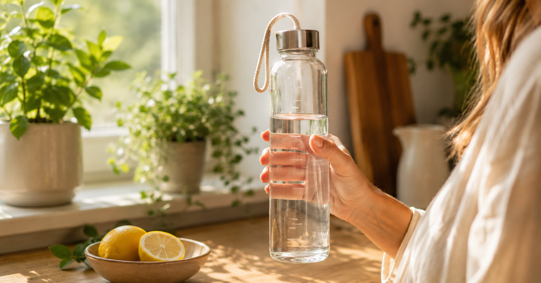 Elektrolyte und Wasser richtig dosiert - Trinkflasche mit Zeitmarkierungen für die Tagesration